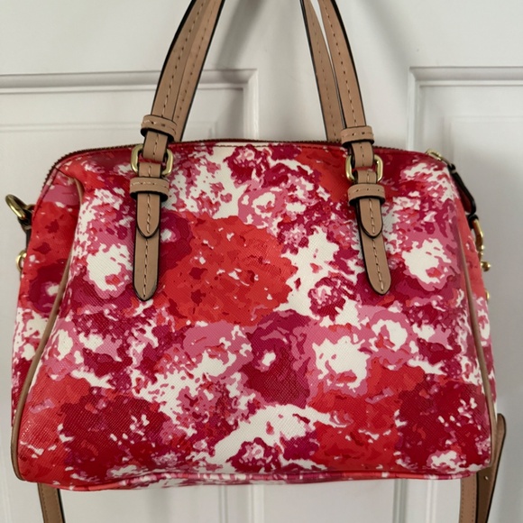 Coach Mini Bennett Peyton Multi-Color Satchel Top Handle Bag - Picture 7 of 11